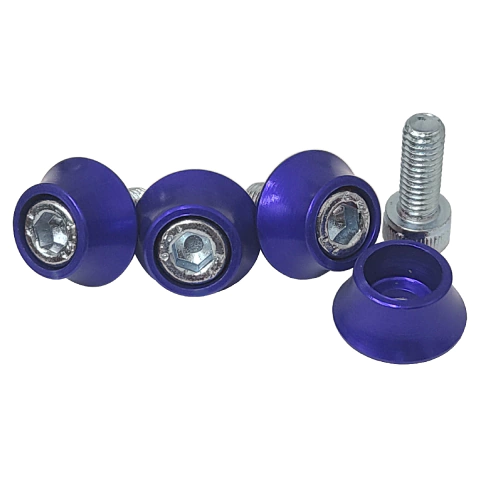 ARRUELAS "ANILHAS" DE ACABAMENTO M6 ALTAS AZUL