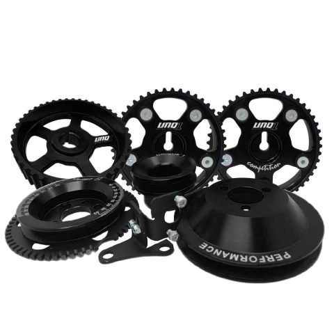 KIT COMPETITION 6 POLIAS 20V ADAPTADO EM BLOCO AP 8V 2 POLIAS DE COMANDO CORREIA SIMPLES V PRETO