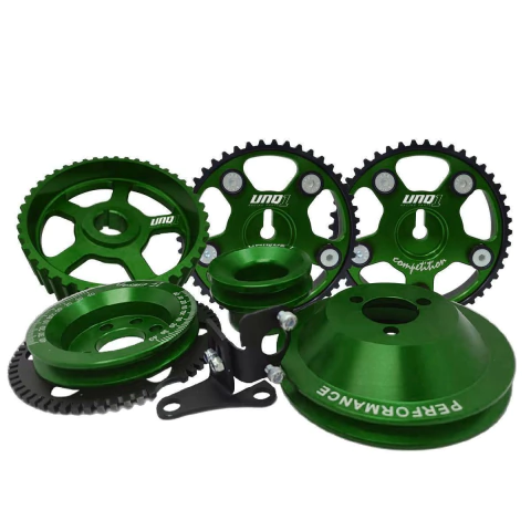 KIT COMPETITION 6 POLIAS 20V ADAPTADO EM BLOCO AP 8V 2 POLIAS DE COMANDO CORREIA SIMPLES V VERDE