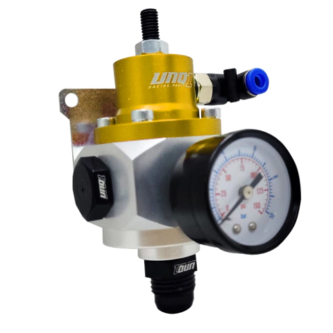 DOSADOR ESFERICO 1:1 INJETADO MODELO ''R 1'' COMPLETO COM NIPLES PARA CONEXÃO -10AN DOURADO