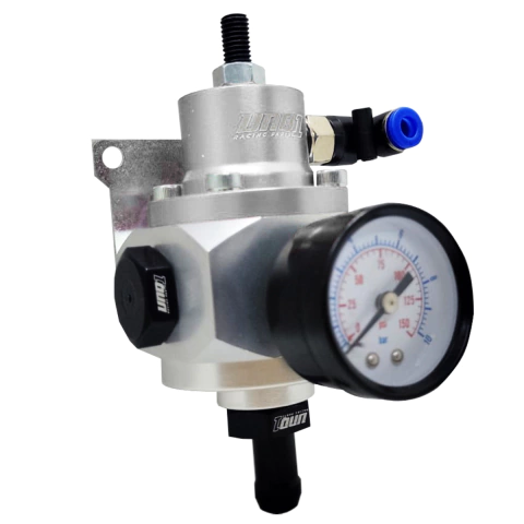 DOSADOR ESFERICO 1:1 INJETADO MODELO ''R 1'' COMPLETO COM NIPLES ESPIGÃO PARA MANGUEIRA 3/8" PRATA