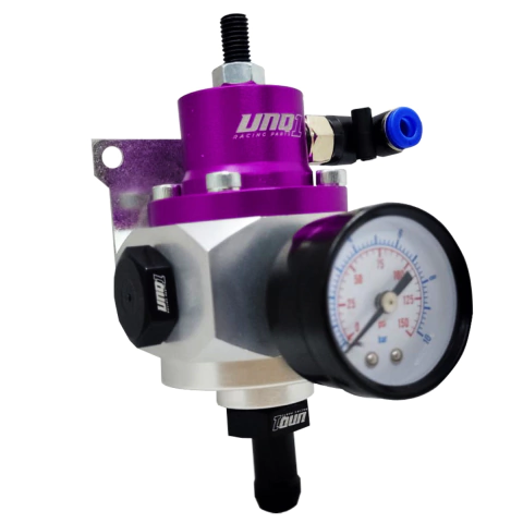 DOSADOR ESFERICO 1:1 INJETADO MODELO ''R 1'' COMPLETO COM NIPLES ESPIGÃO PARA MANGUEIRA 1/2" ROXO