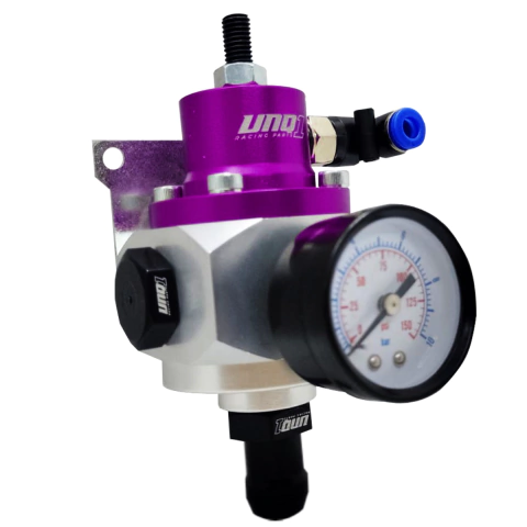 DOSADOR ESFERICO 1:1 INJETADO MODELO ''R 1'' COMPLETO COM NIPLES ESPIGÃO PARA MANGUEIRA 5/8" ROXO