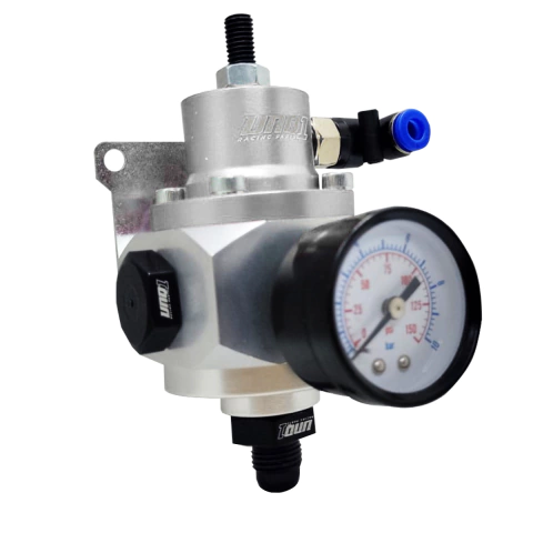 DOSADOR ESFERICO 1:1 INJETADO MODELO ''R 1'' COMPLETO COM NIPLES PARA CONEXÃO -6AN PRATA