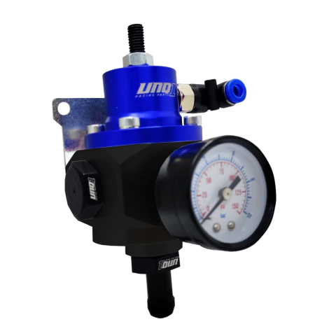 DOSADOR ESFERICO 1:1 INJETADO MODELO ''R 1'' COMPLETO COM NIPLES ESPIGÃO PARA MANGUEIRA 5/16" BLACK AZUL