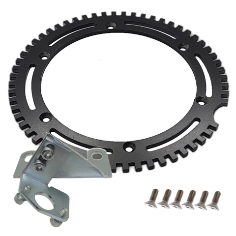 ENGRENAGEM DA RODA FONICA 185MM COM SUPORTE DO SENSOR PARA FUSCA