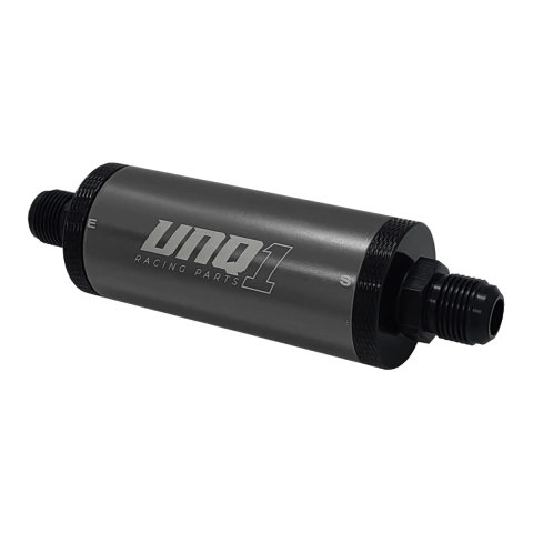 FILTRO DE COMBUSTIVEL LAVAVEL GRANDE COM NIPLES PARA CONEXÃO -10AN GRAFITE