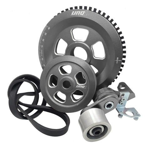 KIT RODA FÔNICA STD + ALTERNADOR "GOL BX" VW A AR POLY V MODELO 01 GRAFITE