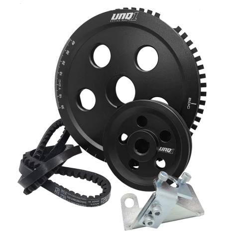 KIT RODA FÔNICA STD + ALTERNADOR VW A AR CORREIA SIMPLES V PRETA