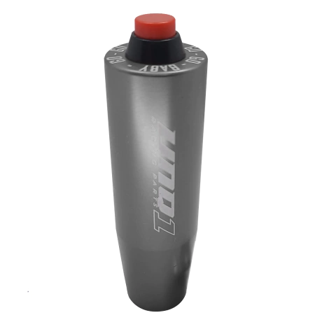 MANOPLA DE CAMBIO BILLET COM BOTÃO GO BABY PARA ALAVANCA UNQ1 GRAFITE