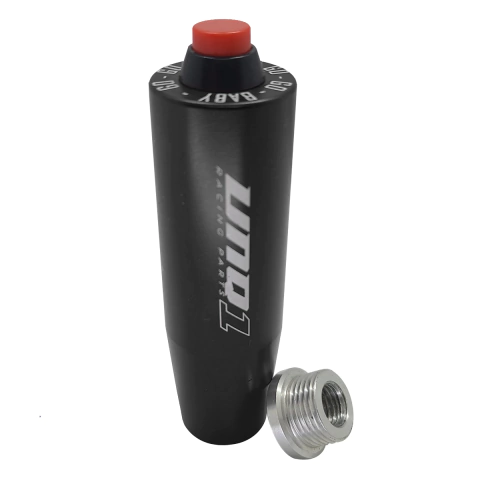 MANOPLA DE CAMBIO BILLET COM BOTÃO GO BABY PARA ALAVANCA ORIGINAL PRETA