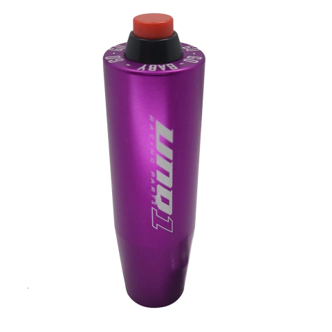 MANOPLA DE CAMBIO BILLET COM BOTÃO GO BABY PARA ALAVANCA UNQ1 ROXA