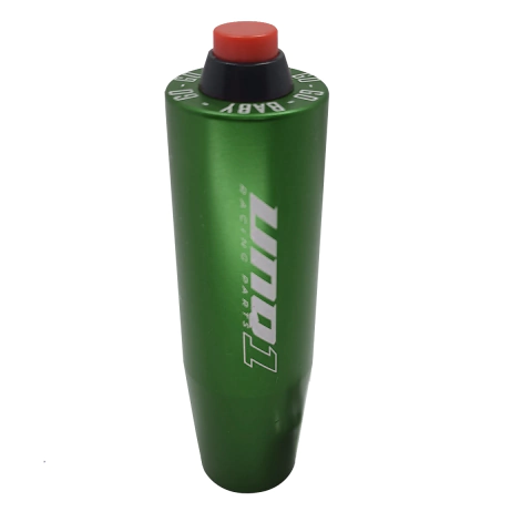 MANOPLA DE CAMBIO BILLET COM BOTÃO GO BABY PARA ALAVANCA UNQ1 VERDE