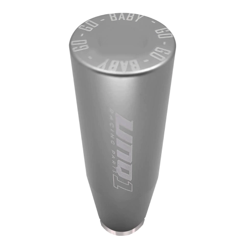 MANOPLA DE CAMBIO BILLET SEM BOTÃO GO BABY PARA ALAVANCA ORIGINAL PRATA