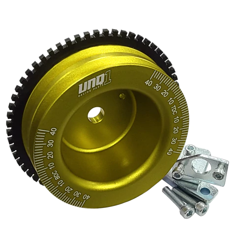 POLIA RODA FÔNICA CHEVETTE SEXTAVADA CORREIA DUPLA V DOURADA - comprar online