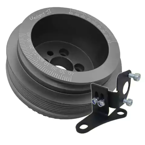 POLIA RODA FÔNICA GOLF MK3 AP 8V CORREIA POLY V + V GRAFITE