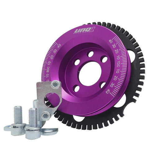 POLIA RODA FÔNICA 100MM AP 8V SEXTAVADA CORREIA SIMPLES V ROXA