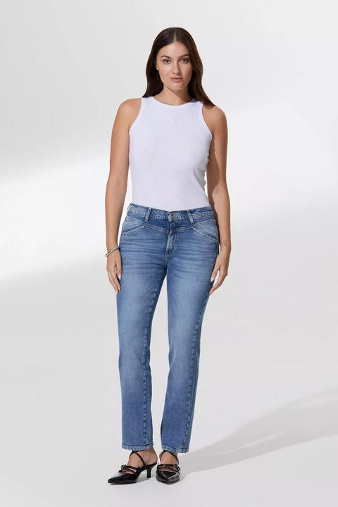 PANTALON DENIM JOY SK LW MID BLUE/ TUCCI - comprar online