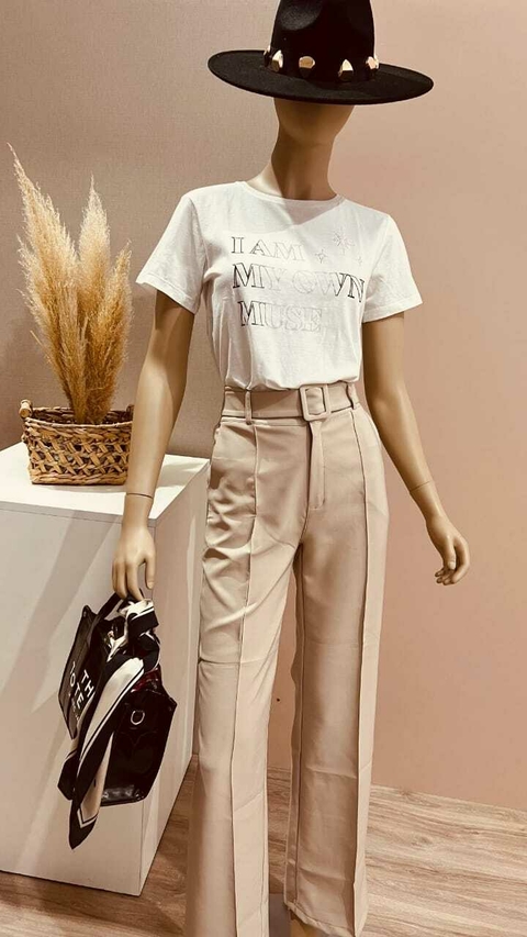 PANTALON SASTRERO C/CINTO WIDE LEG