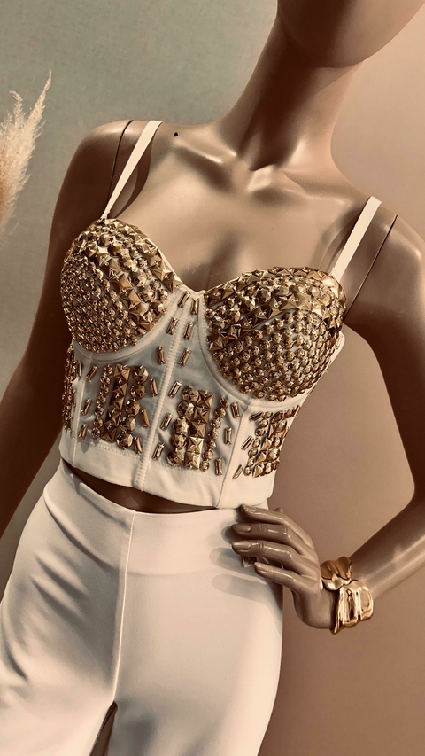 CORSET PIEDRAS BORDADAS / BS.AS - comprar online