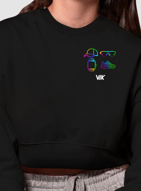 Cropped Moletom Reserva Run Neon - comprar online