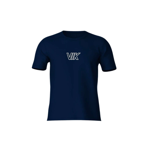 Camisa Baby Look VIK Logo Contorno - Azul