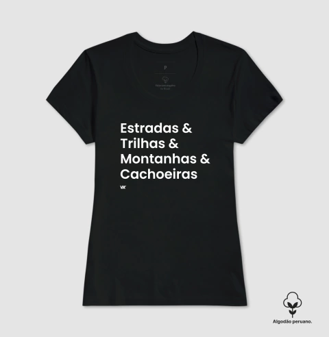 Camiseta Algodão Peruano Estradas e Trilhas - comprar online