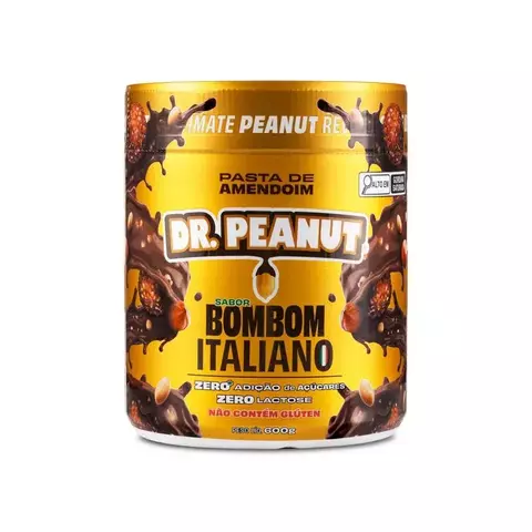 Pasta de amendoim sabor Bombom Italiano - 600 gramas