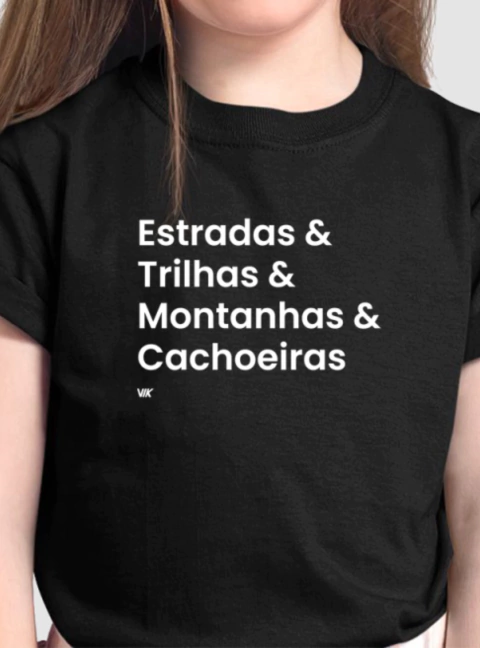 Camiseta Infantil Estradas e Trilhas - comprar online