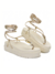 Sandália Feminina Birken de Amarrar Papete Flat -  Aspecto Fashion  