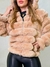 Casaco Feminino Liso Teddy Peludo