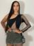 Vestido Mula Manca Manga Em Tule Brilhante - comprar online
