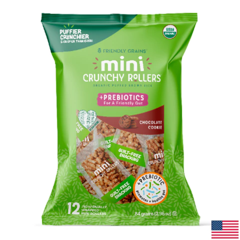 Mini Crunchy Rice Rollers Chocolate Cookie 78g - comprar en línea