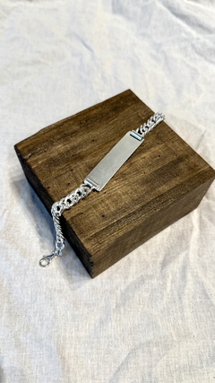 Pulsera Groumet Identidad Cerrada Nro 4 - Con Grabado a Elección
