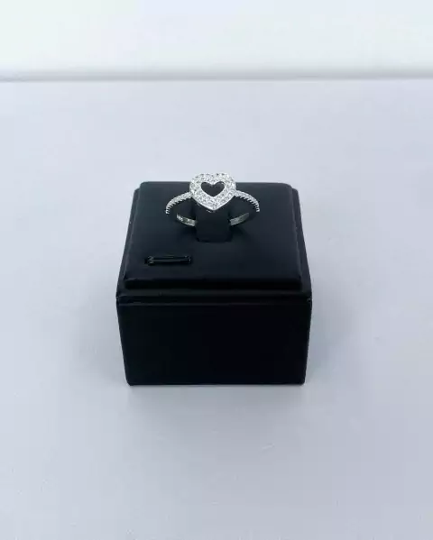 Anel Coração - Prata 925 (25763)