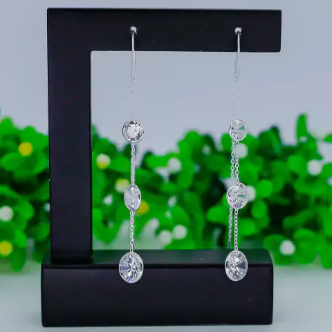 Brinco Longo - Prata (9631)