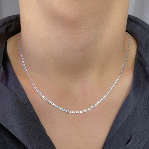 Corrente Piastrine 60 cm - 35657 (Prata 925)