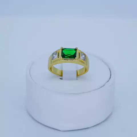 Anel de formatura pedra quadrada - 20347