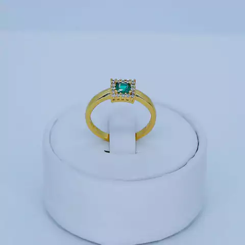 Anel de formatura pedra quadrado - 20342