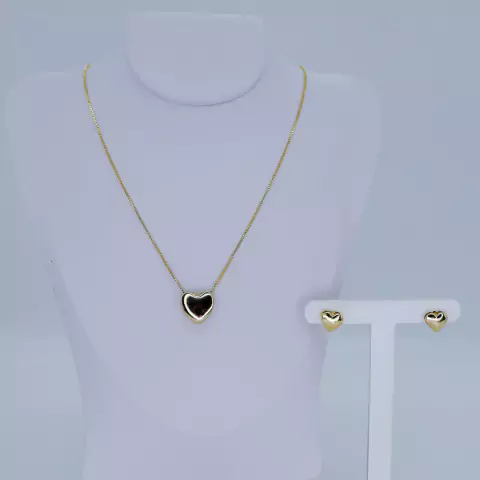 Conjunto coração liso - 7533