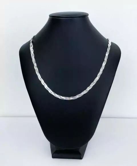 Corrente três fios 45cm - Prata 925 (23136)