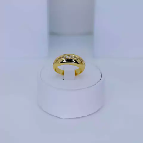 Anel Boleado Cravejado - 12985