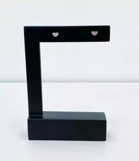 Brinco Coração P - Prata 925 (20722)