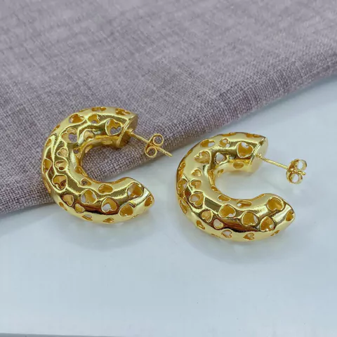 Argola Coração Vazado - 19221