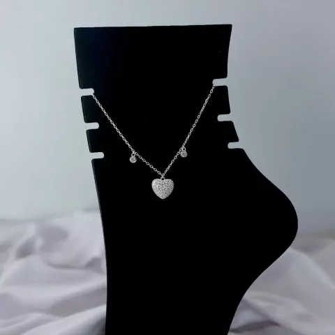 Tornozeleira Coração (Prata925) - 31800