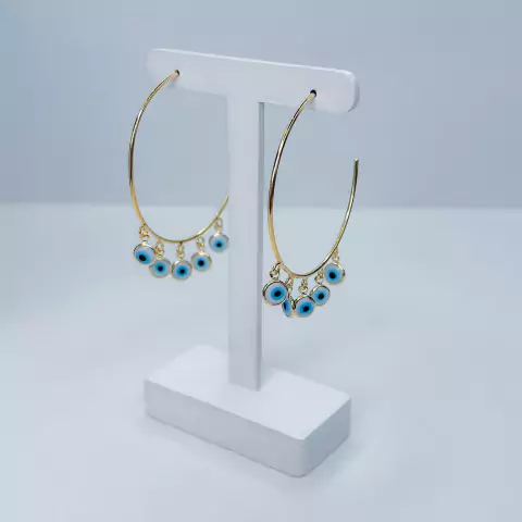 Argola Olho Grego - 17021