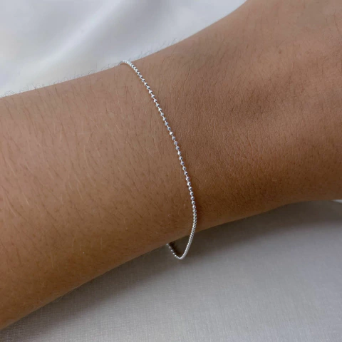 Pulseira Bolinha PP - 35677 (Prata 925)