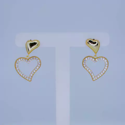 Brinco Coração cravejado - 9806