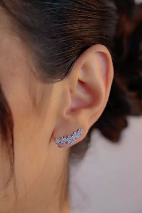 Brinco Flor EarCuff - 32291 (Prata 925)