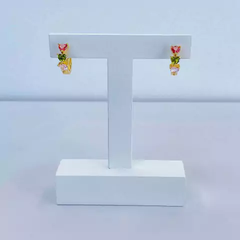 Argola coração M - 5166